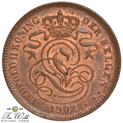 België 2 centimes 1902 (NLD)
