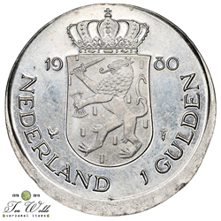 Nederland 1 gulden 1980 - Misslag