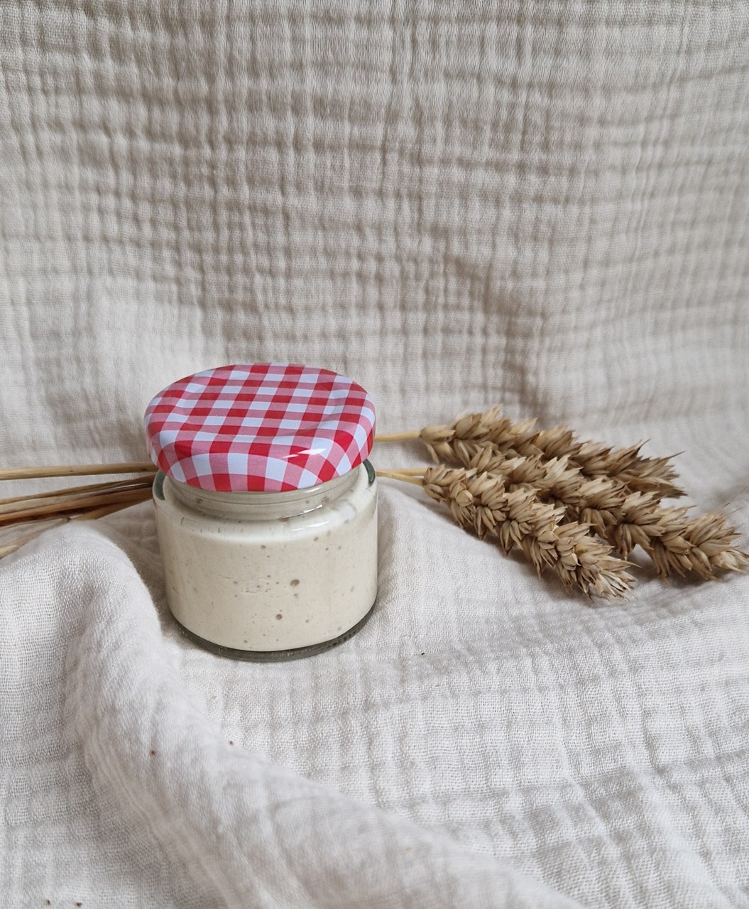 Zuurdesem starter set - 1000 mL fermentatieglas met spatel en thermometer