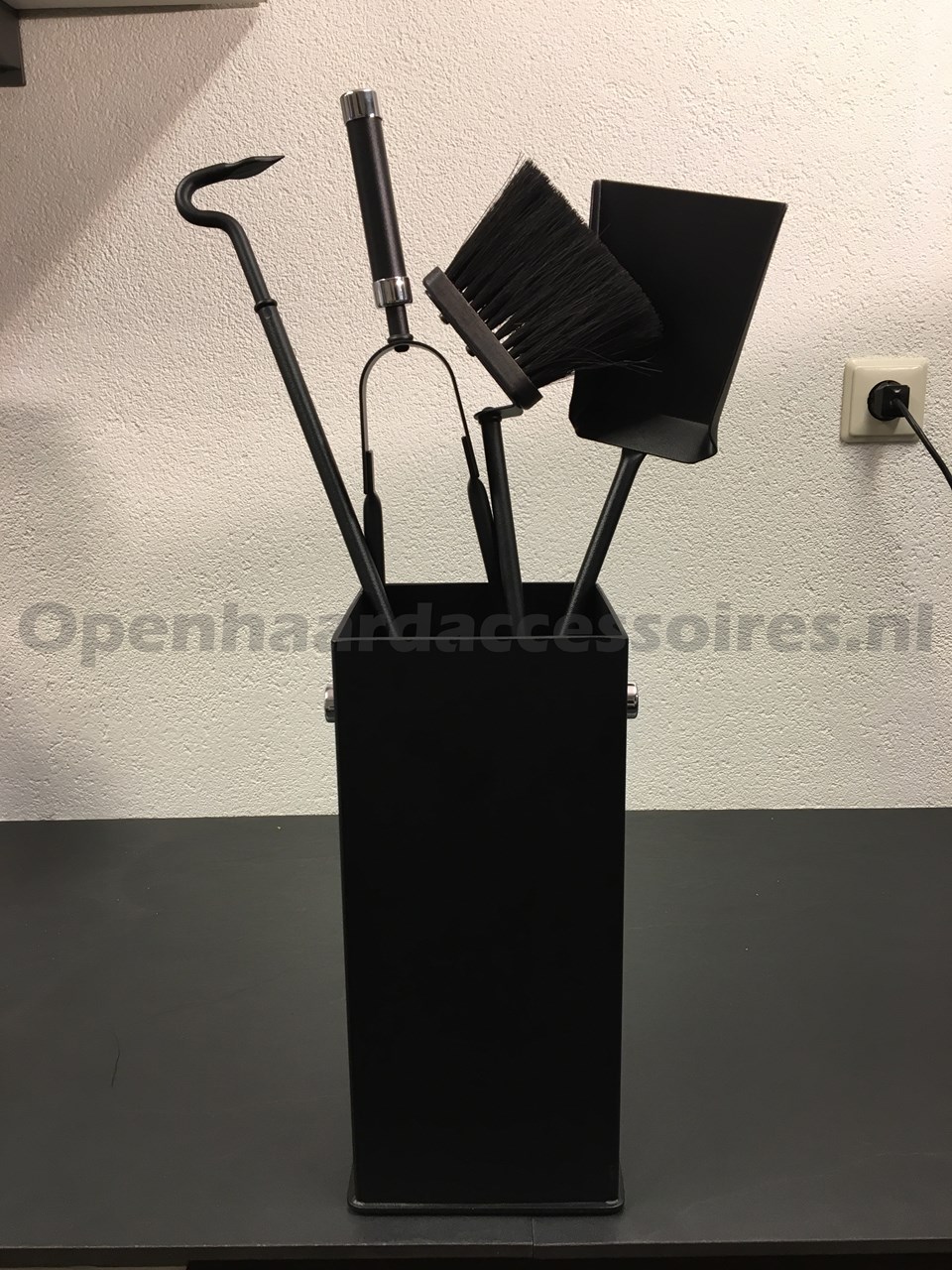 Haardset | Haardset 3-delig | zwart | acryl kogel
