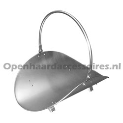 Mooie eenvoudige houtschaal RVS met hengsel