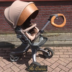 stroller handle cover leather