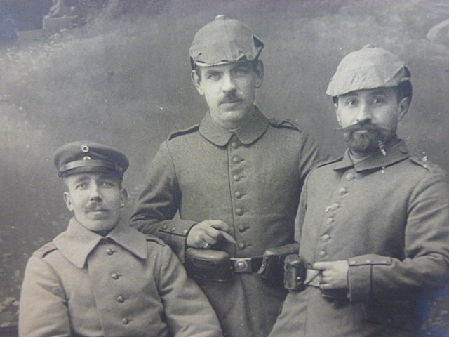 Photo, Soldiers with Pickelhaube without spike