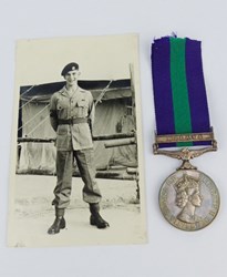 GB General Service medal, Malaya gesp + foto 