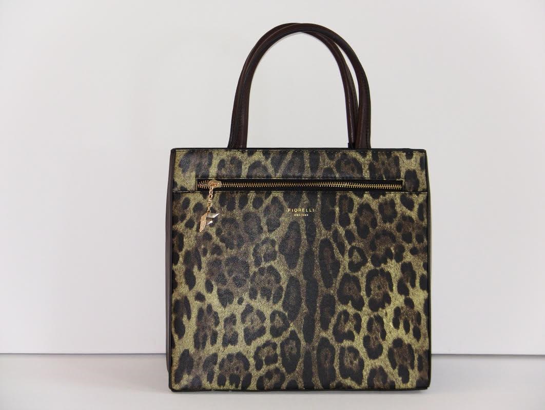 Trendy handtas Leopard Tote Fiorelli