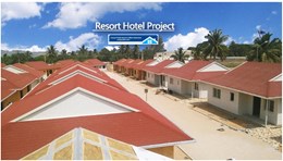 89 m2-2 Bedrooms- 1 Living - 1-Bathroom/Toilet, Resort Hotel project light gauge steel building