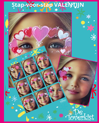 Stap-voor-stap schminkblad VALENTIJN