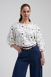 FLOREZ Medy blouse | Flower White