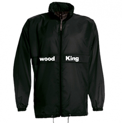 Wood King windbreaker zwart