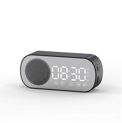 Draadloze Bluetooth Speaker/Klok zwart
