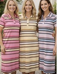 streep jurkje met kraag 