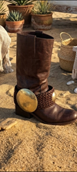 BOOTS  BELTS PLATA MORENO