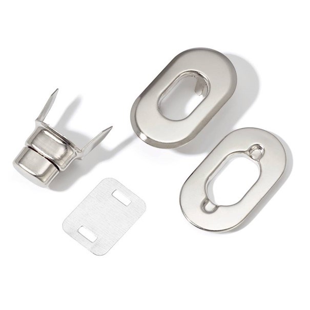 Jeesblsy Tassluiting, zinklegering, draaisluiting, zakken, twist, torn, metalen sluitingen, steekslot voor tas, handtassen, doe-het-zelf handwerk (lichtgoud, zilver