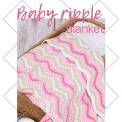 Haakpakket Baby Ripple Blanket roze