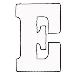 Verwonderlijk Alfabet strijkbare flock letters 6 cm wit of zwart - 't Pandje ID-05