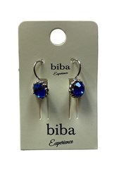 Helderblauwe oorbellen van Biba
