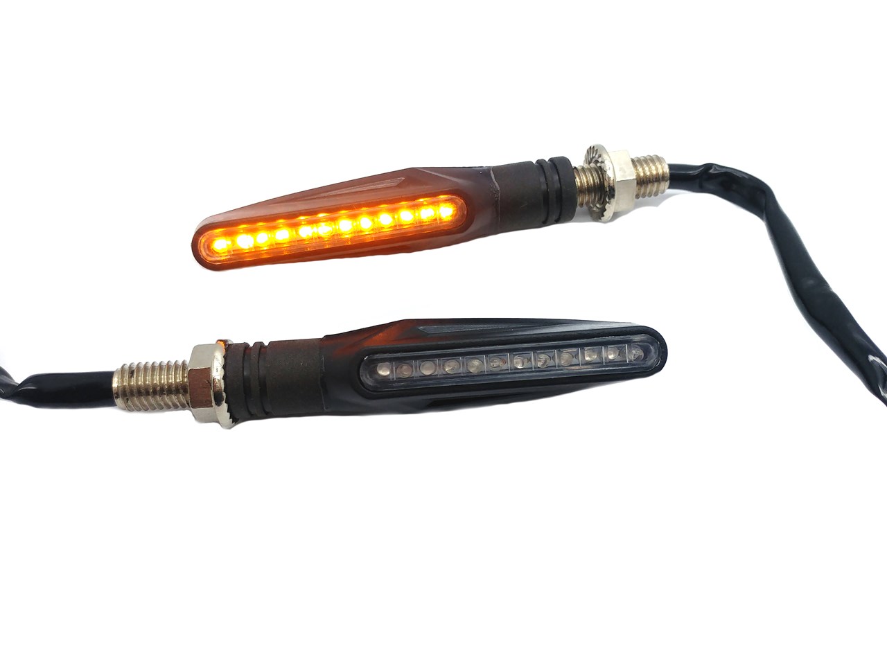 Led knipperlicht set led universeel rubber 12Vdc
