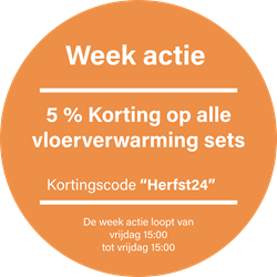 Vloerverwarmingsset korting actie Herfst24