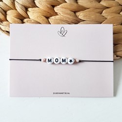 Letter Armbandje Mom