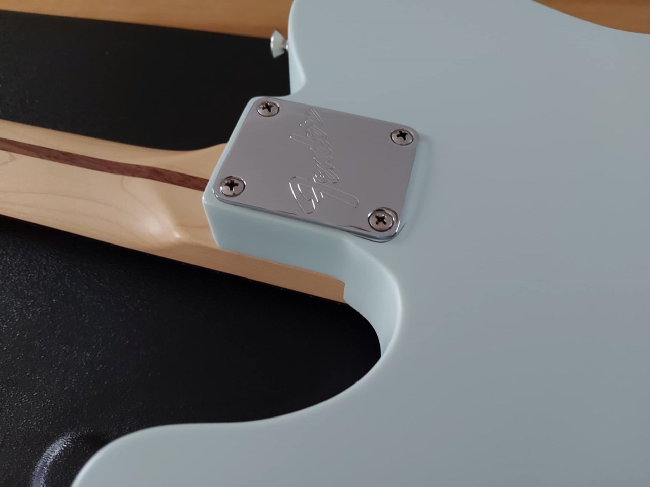 2019 Fender American Performer Telecaster Satin Sonic Blue with SKB Case - Thumbnail 6