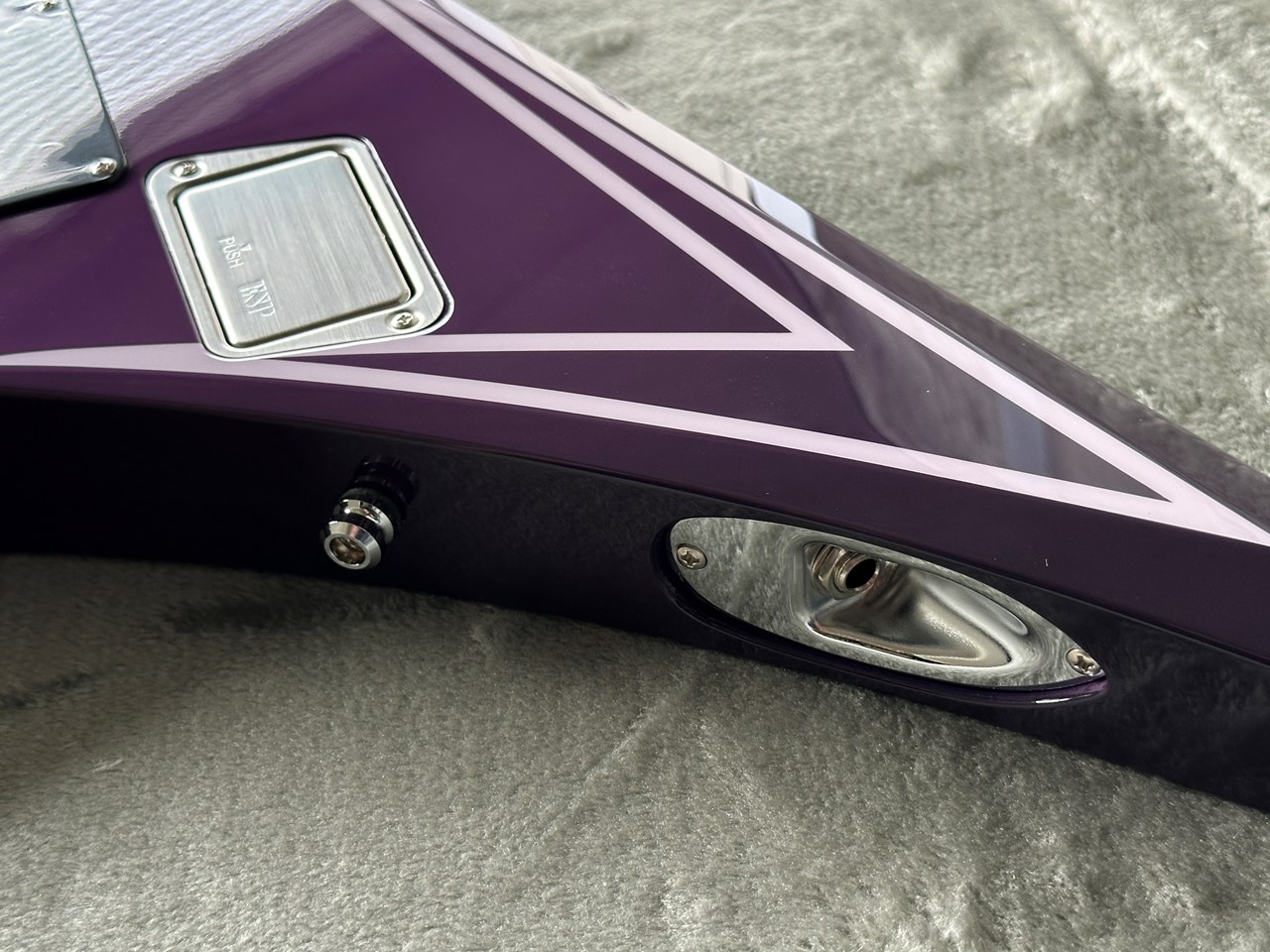 ESP Custom Alexi Laiho HEXED Purple Fade with Pinstripes - Thumbnail 6