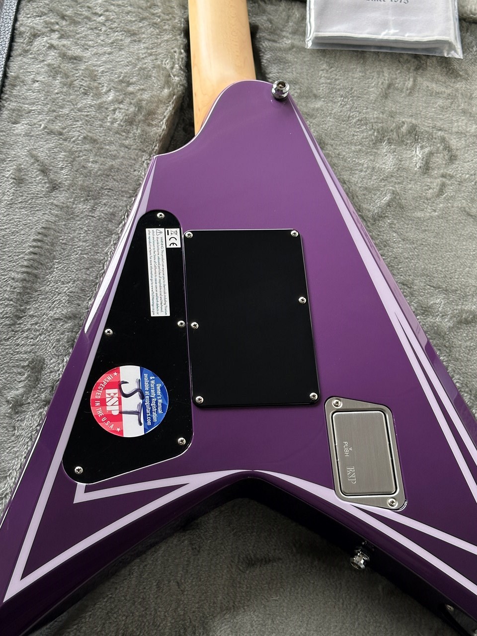 ESP Custom Alexi Laiho HEXED Purple Fade with Pinstripes - Thumbnail 5