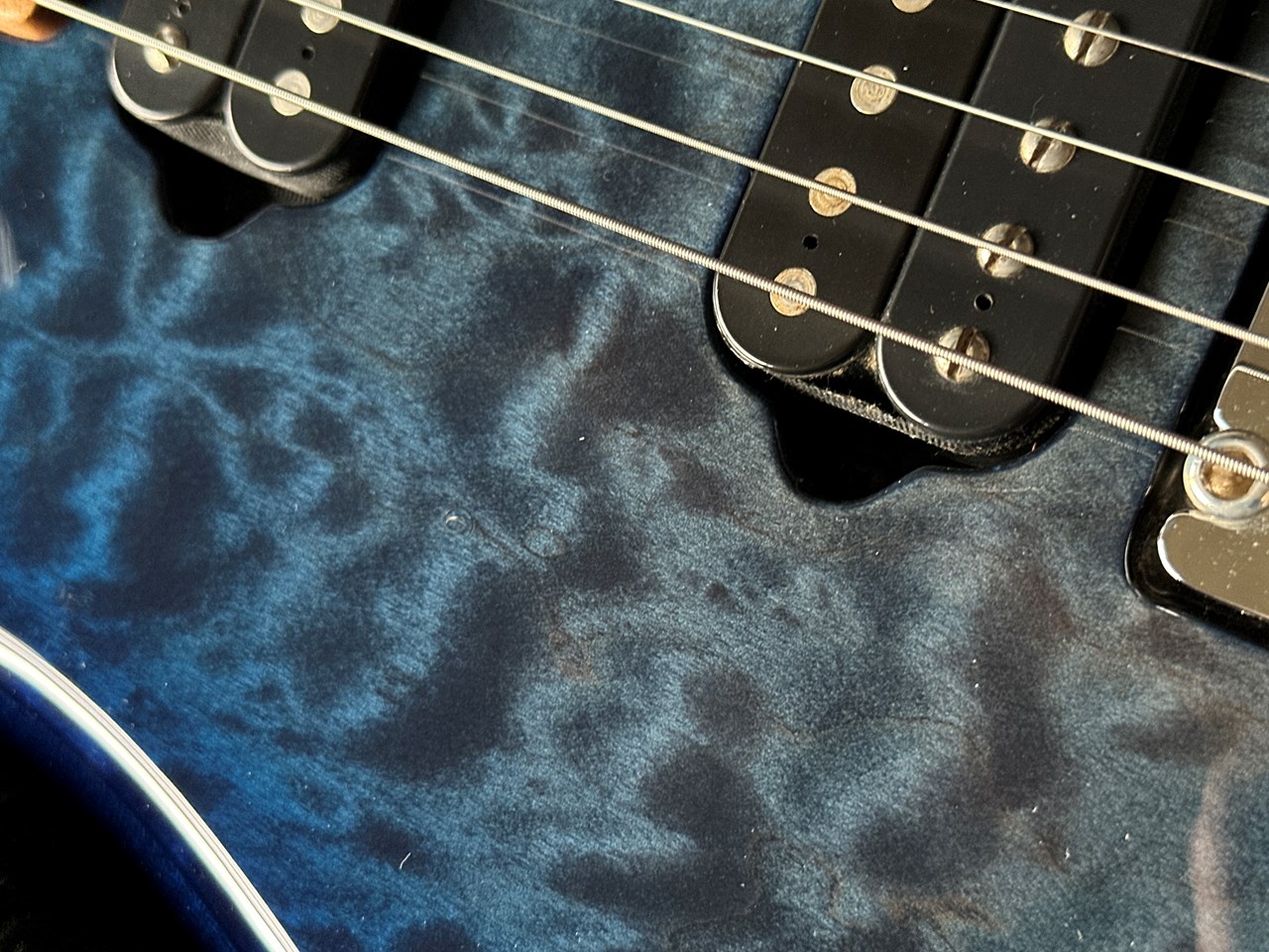 Music Man JP15 John Petrucci Blueberry Burst Handsigned - Thumbnail 4