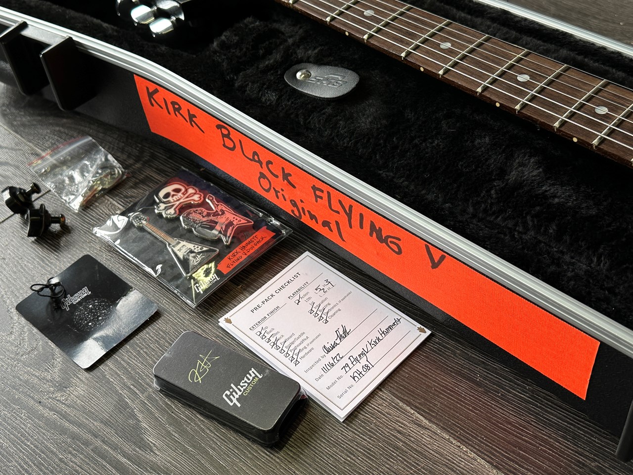 Gibson Kirk Hammett Custom Shop Murphy Lab 1979 Flying V Unplayed - Thumbnail 6