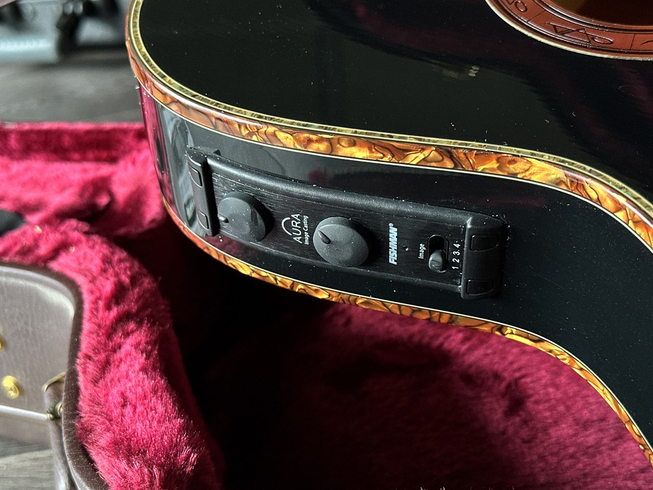2015 Ibanez EP-10 Black Pearl Euphoria Steve Vai Acoustic Engelmann/Mahogany - Thumbnail 6