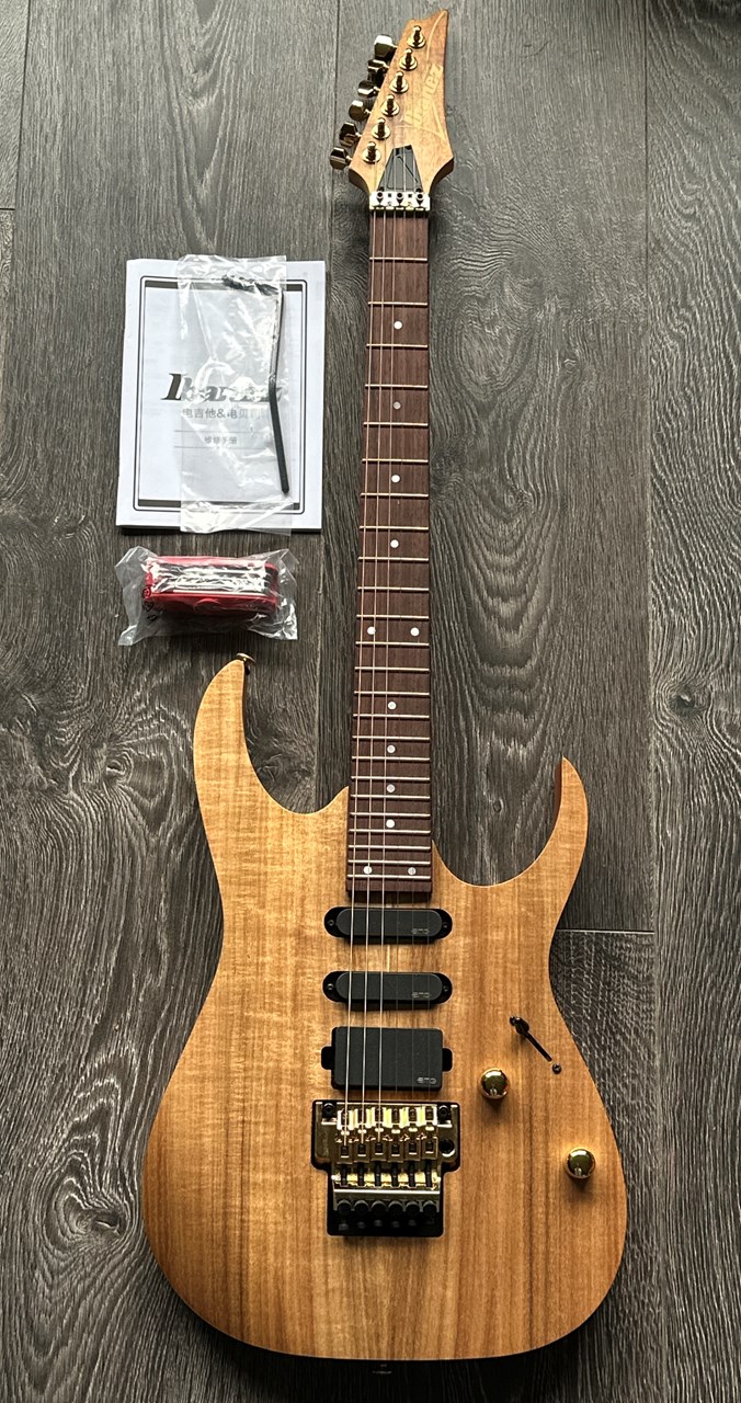 2021 Ibanez RG6PKAG Koa Top & EMG's Reb Beach Vibes - Thumbnail 3