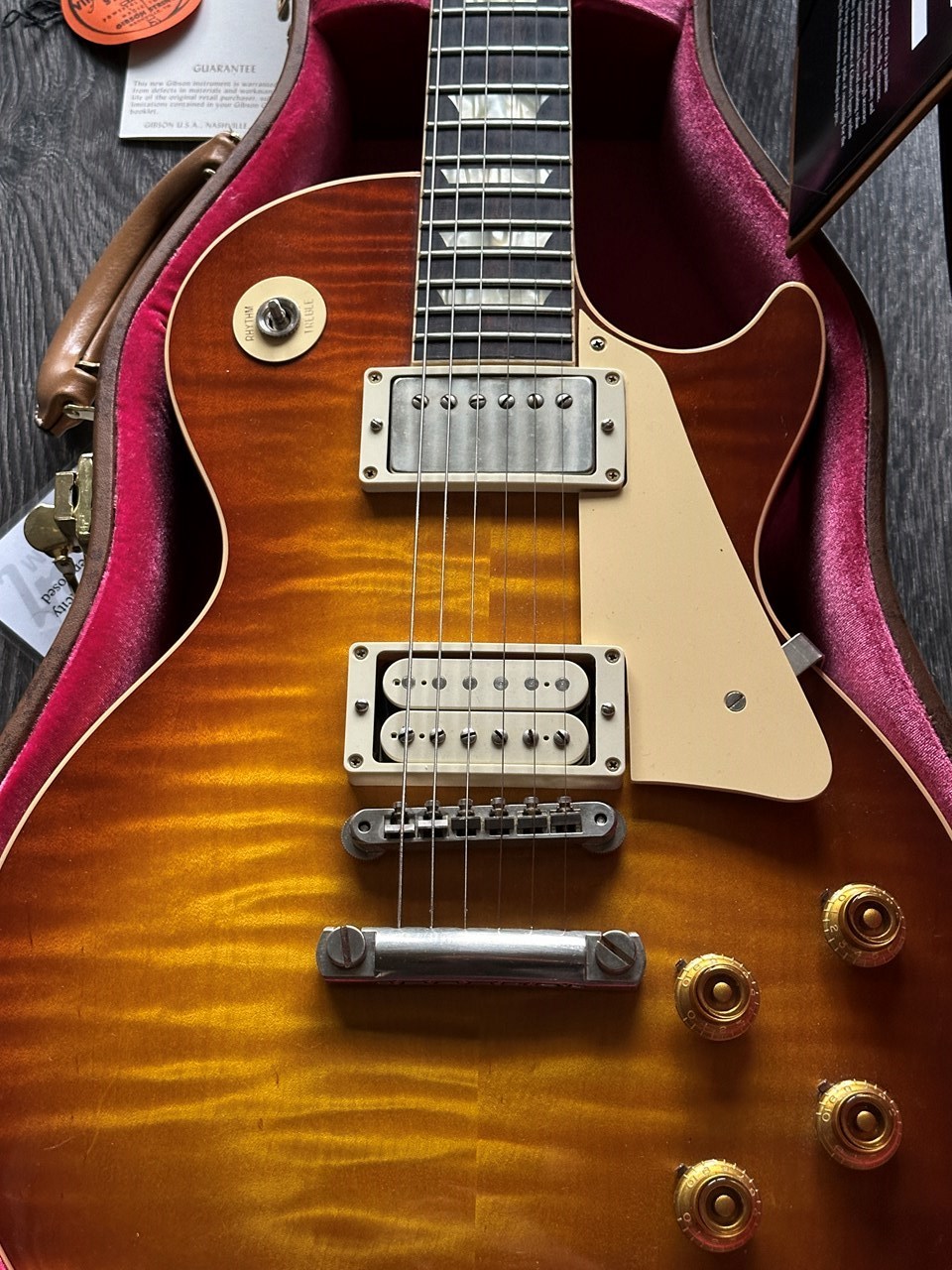 2021 Gibson Les Paul Standard 1959 Historic with Wizz Double White Pickups - Thumbnail 3