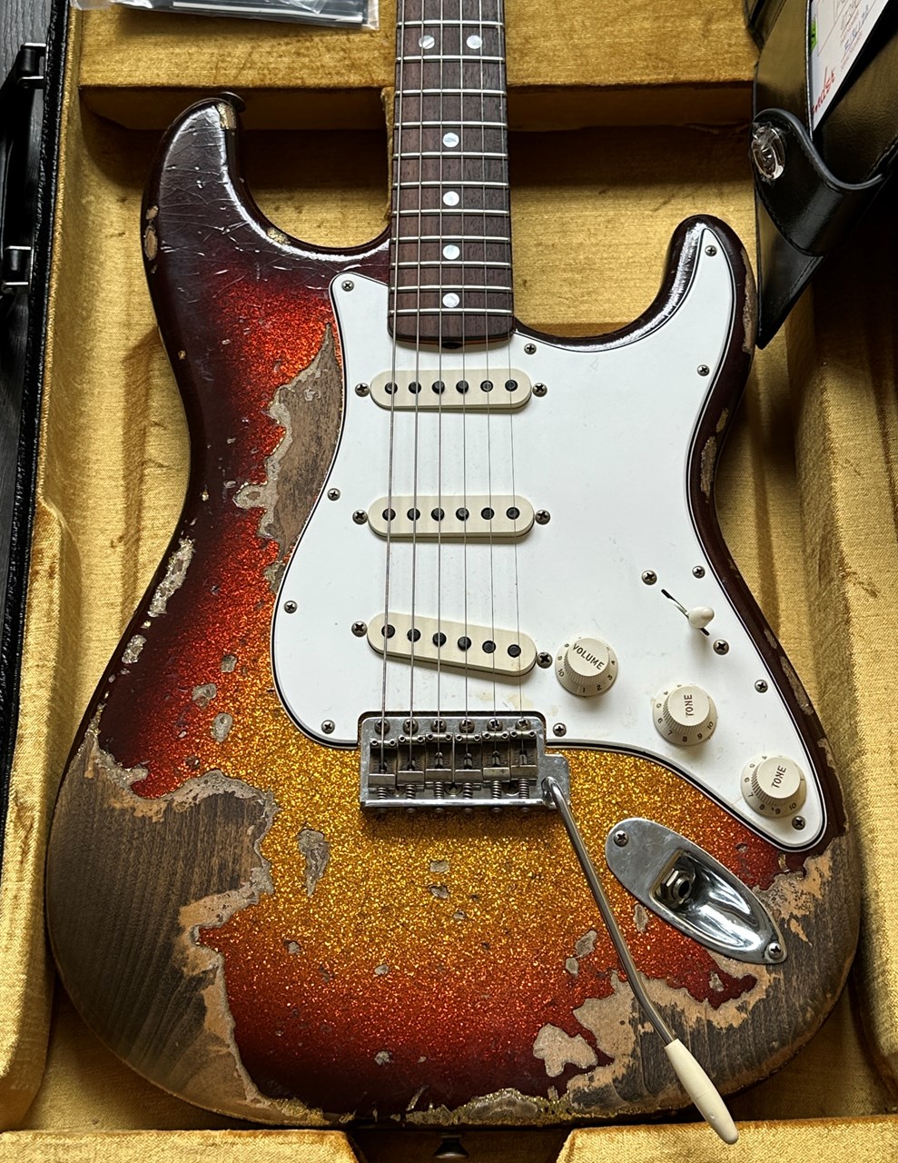 2024 Fender 1965 Stratocaster Super Heavy Relic Sunburst Sparkle Custom Shop - Image 1