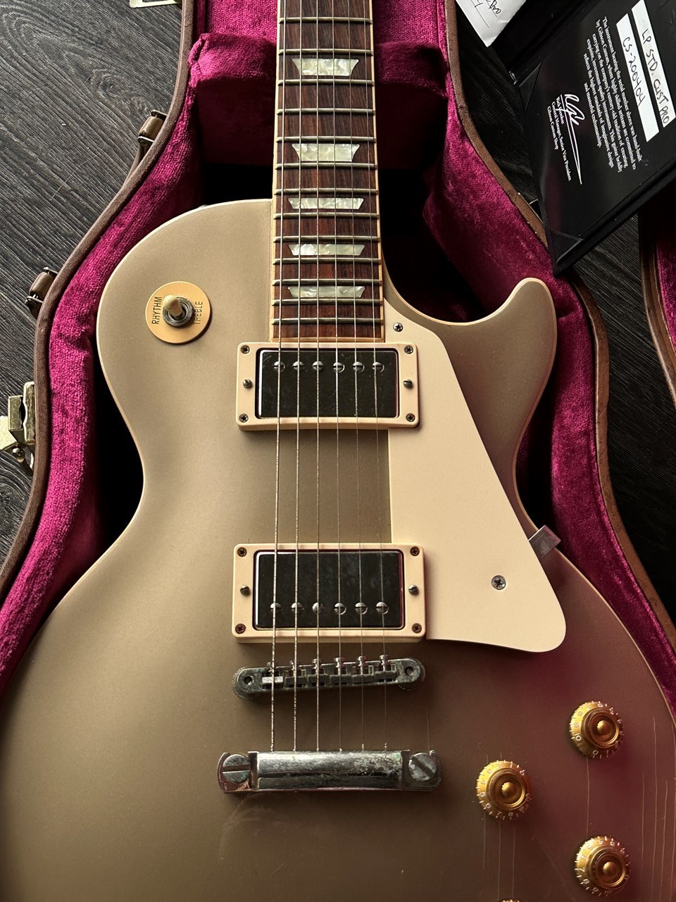 Gibson Les Paul Custom Pro Gold Mist Finish Custom Shop Original 4x Push/Pull - Thumbnail 3