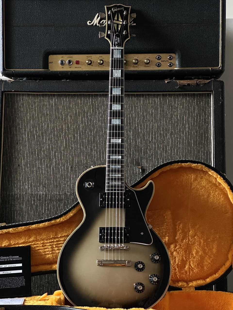 2024 Gibson Les Paul Custom 1968 Historic Silverburst Custom Shop - Thumbnail 2