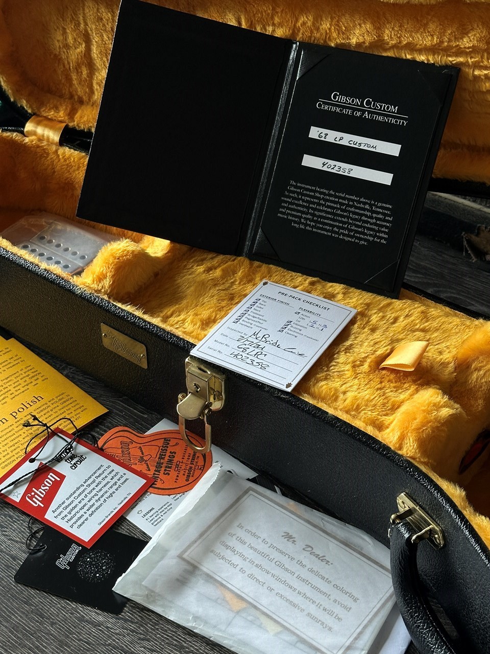 2024 Gibson Les Paul Custom 1968 Historic Silverburst Custom Shop - Thumbnail 5