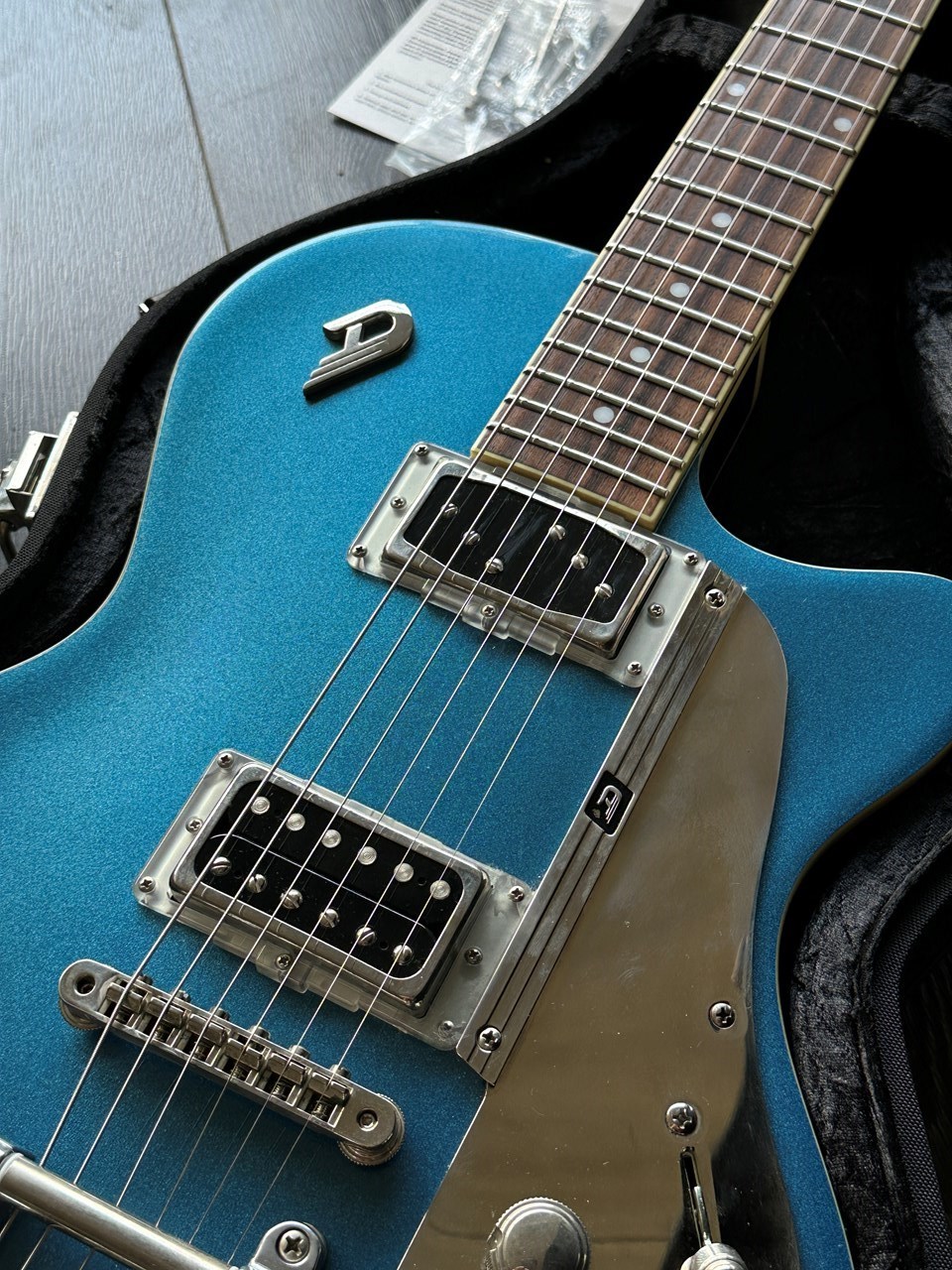 Duesenberg Starplayer TV Catalina Blue (No Soundhole) - Thumbnail 6