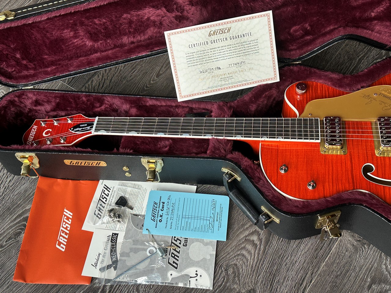 2024 Gretsch G6120 TFM Brian Setzer Flamed Maple Body Unplayed - Thumbnail 6