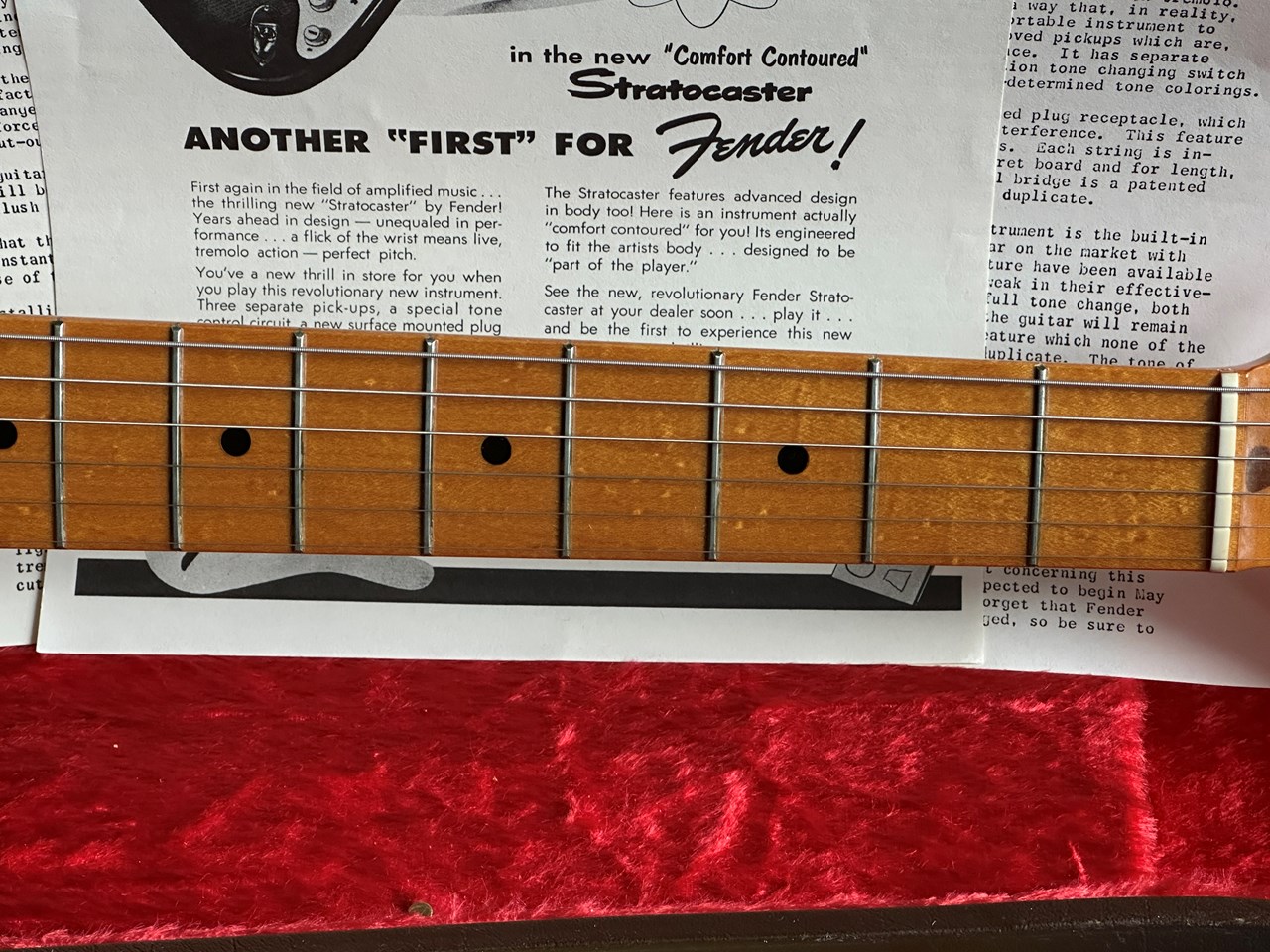 1994 Fender Stratocaster 1954 Reissue 40th Anniversary with 2 Cases Serial# 1905 - Thumbnail 6