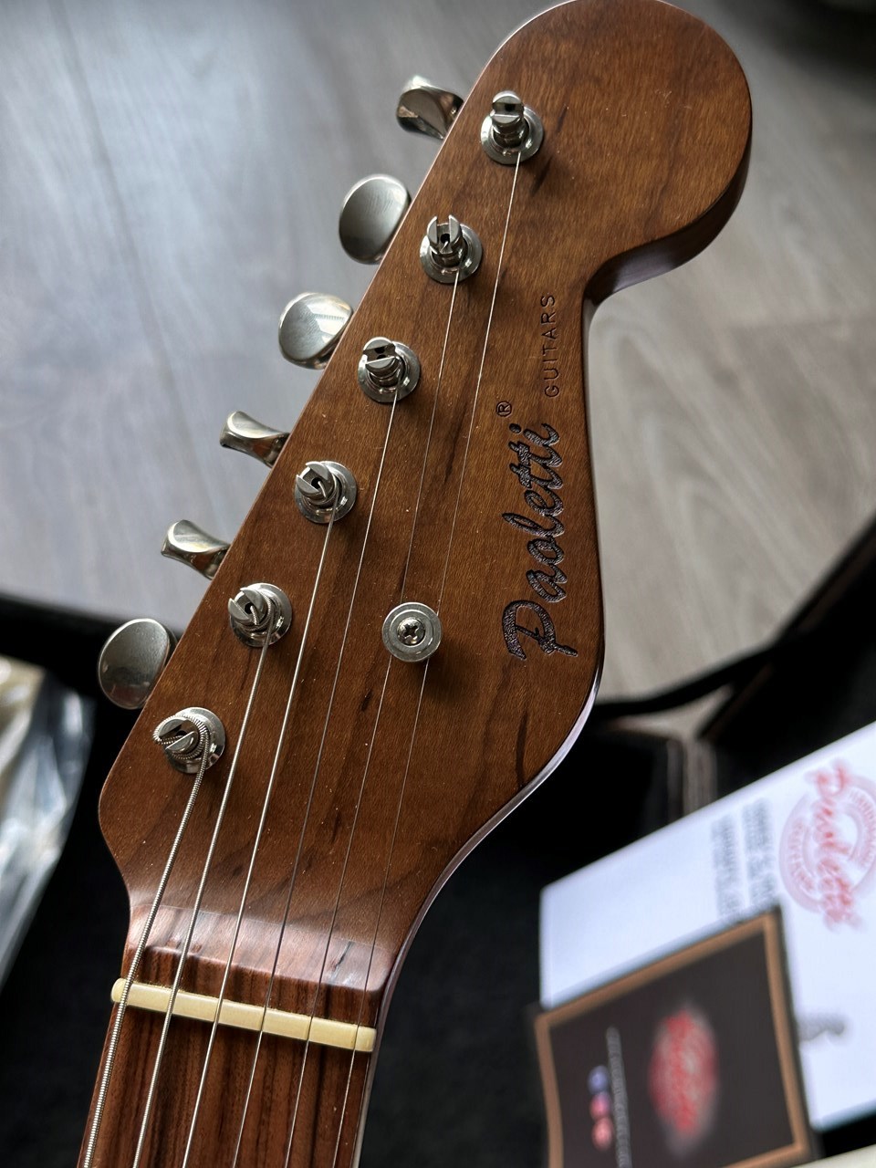 Paoletti Nancy Thinline with Humbucker Unplayed NOS Guitar - Thumbnail 6