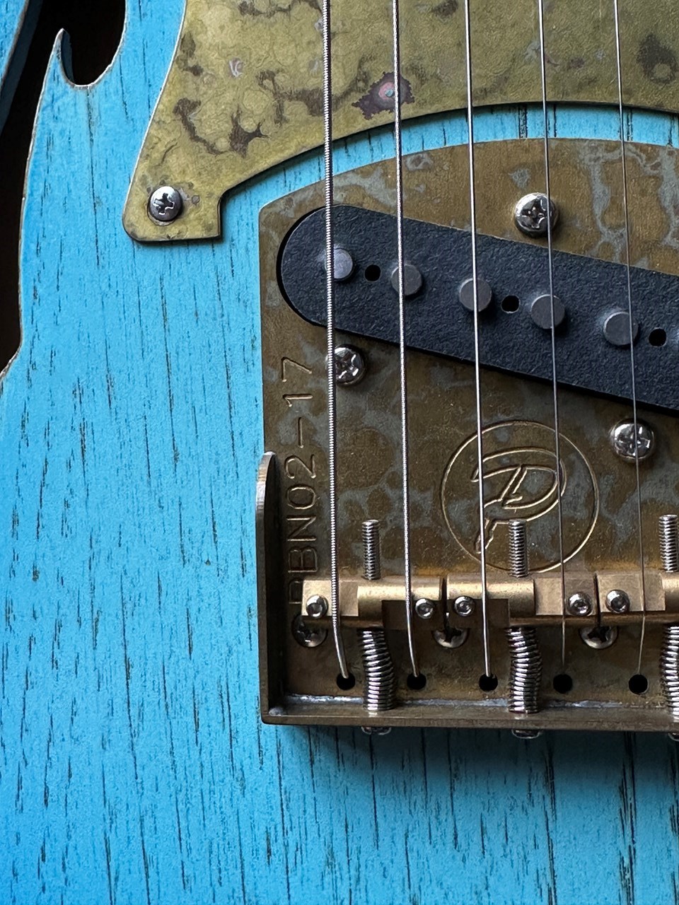 Paoletti Nancy Thinline with Humbucker Unplayed NOS Guitar - Thumbnail 5