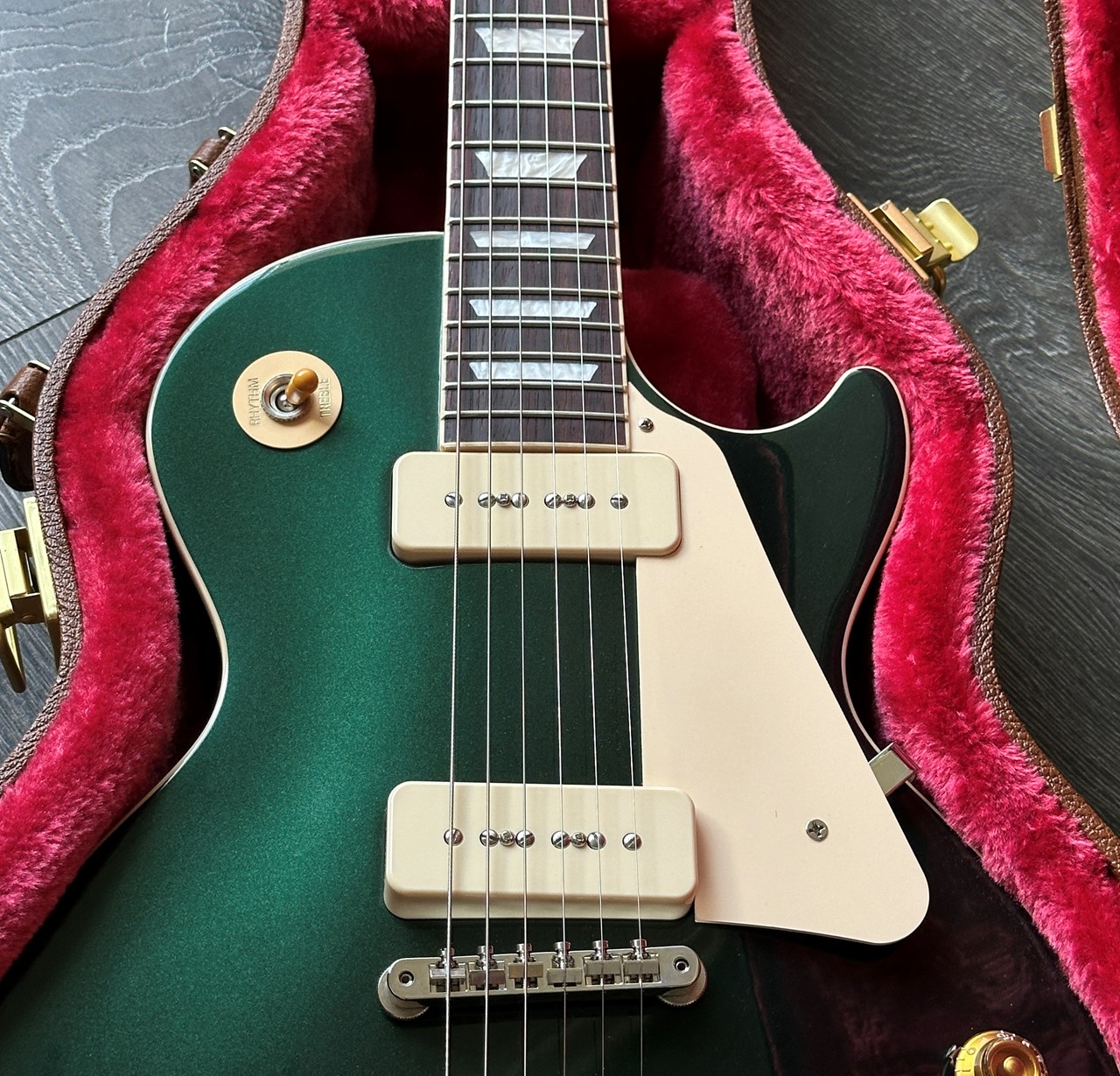2025 Gibson Les Paul Standard P90 British Racing Green Exclusive - Thumbnail 4