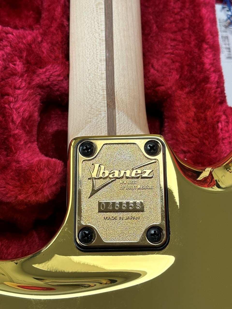 Ibanez JS2GD Gold Chrome Boy Joe Satriani Mint & Complete - Thumbnail 4