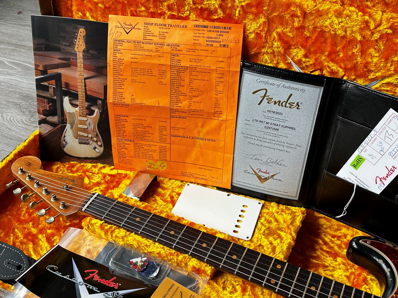 2023 Fender Stratocaster 1960 Roasted Super Heavy Relic Limited Edition - Thumbnail 6