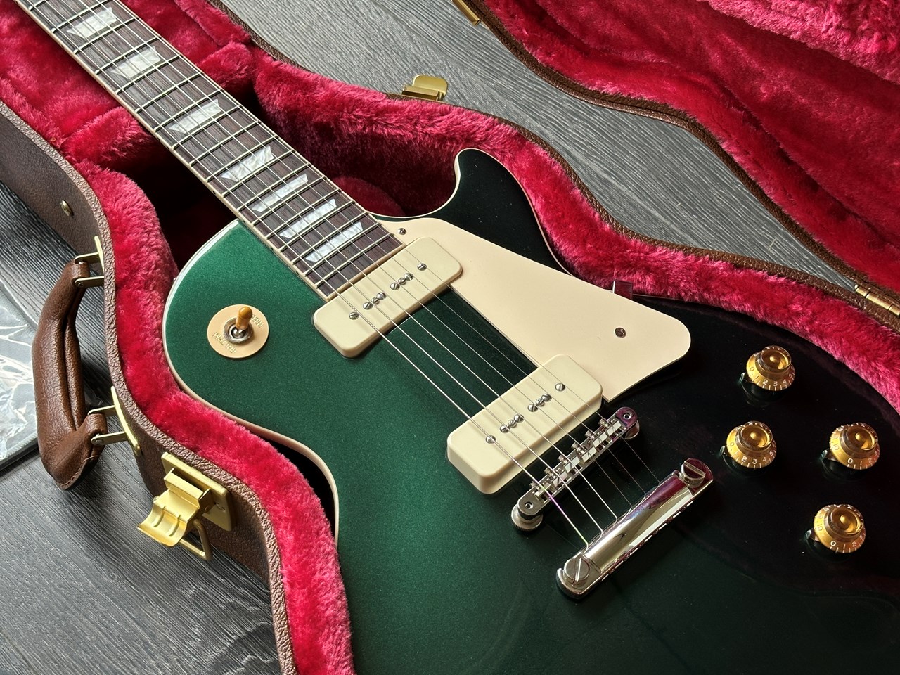 2025 Gibson Les Paul Standard P90 British Racing Green Exclusive - Thumbnail 2
