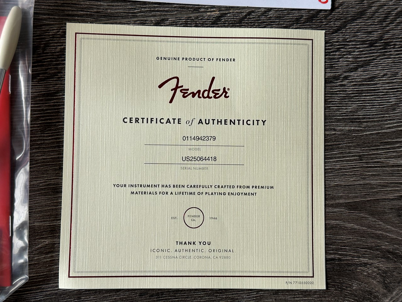 Fender American Professional Classic Stratocaster Unplayed - Thumbnail 4