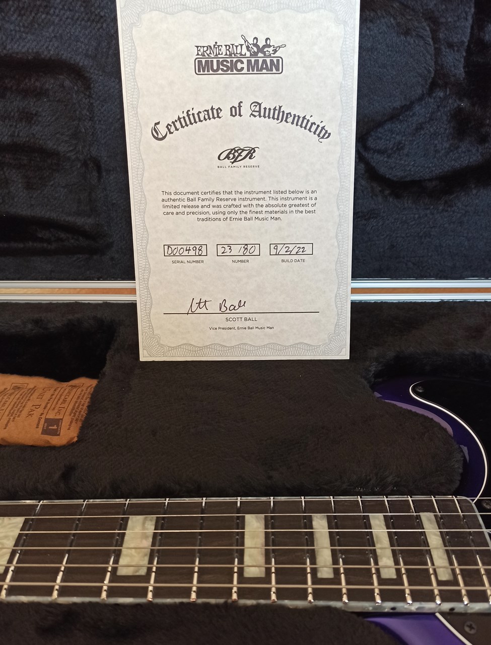 Music Man BFR Stingray HT Plum Crazy Only 80 Made Mint - Thumbnail 6