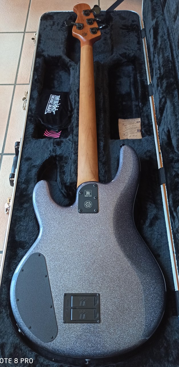 Music Man Dark Ray Starry Night 4-String Bass Mint - Thumbnail 5