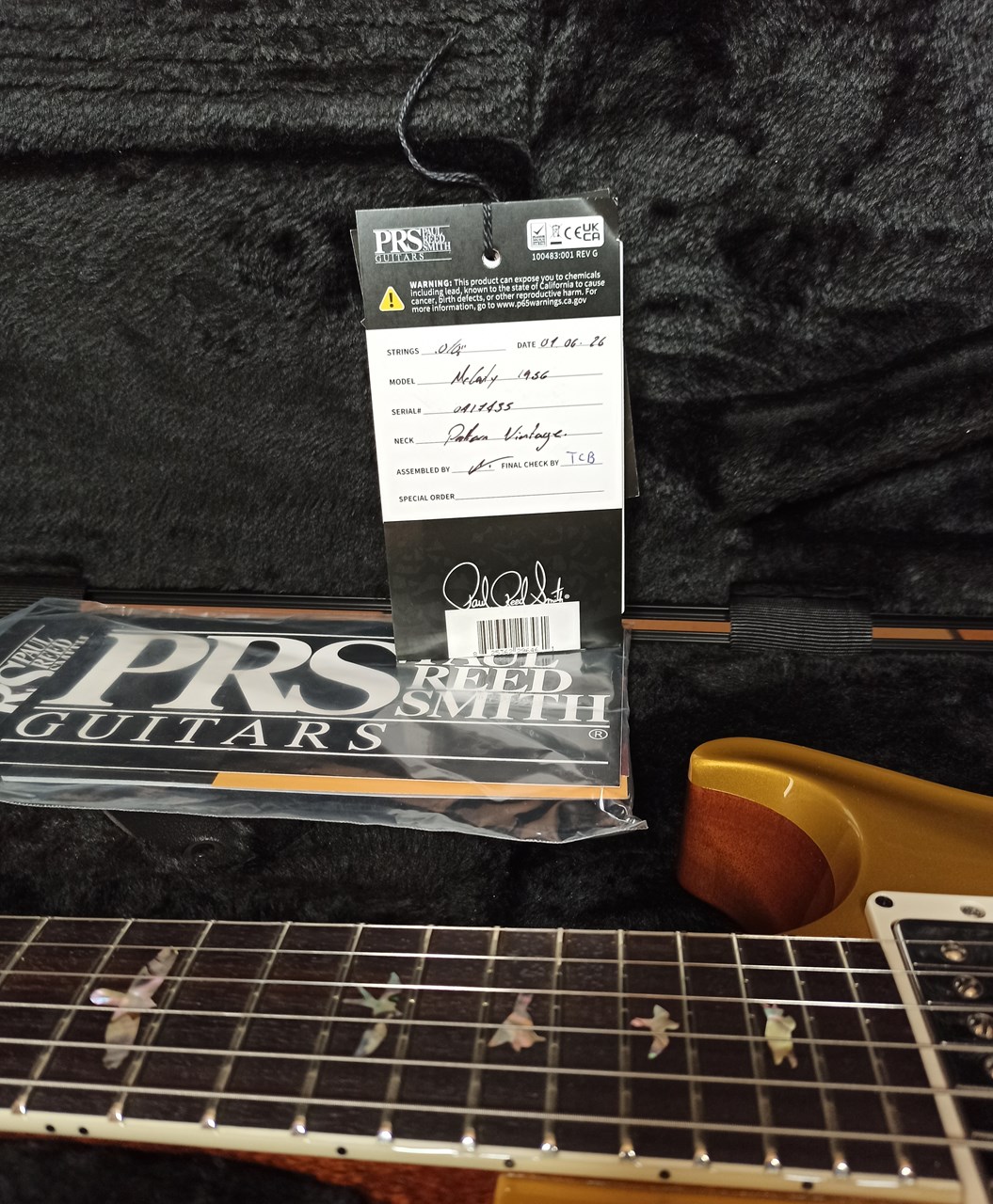 2026 PRS McCarty SC56 Goldtop Finish Mint Condition! - Thumbnail 3