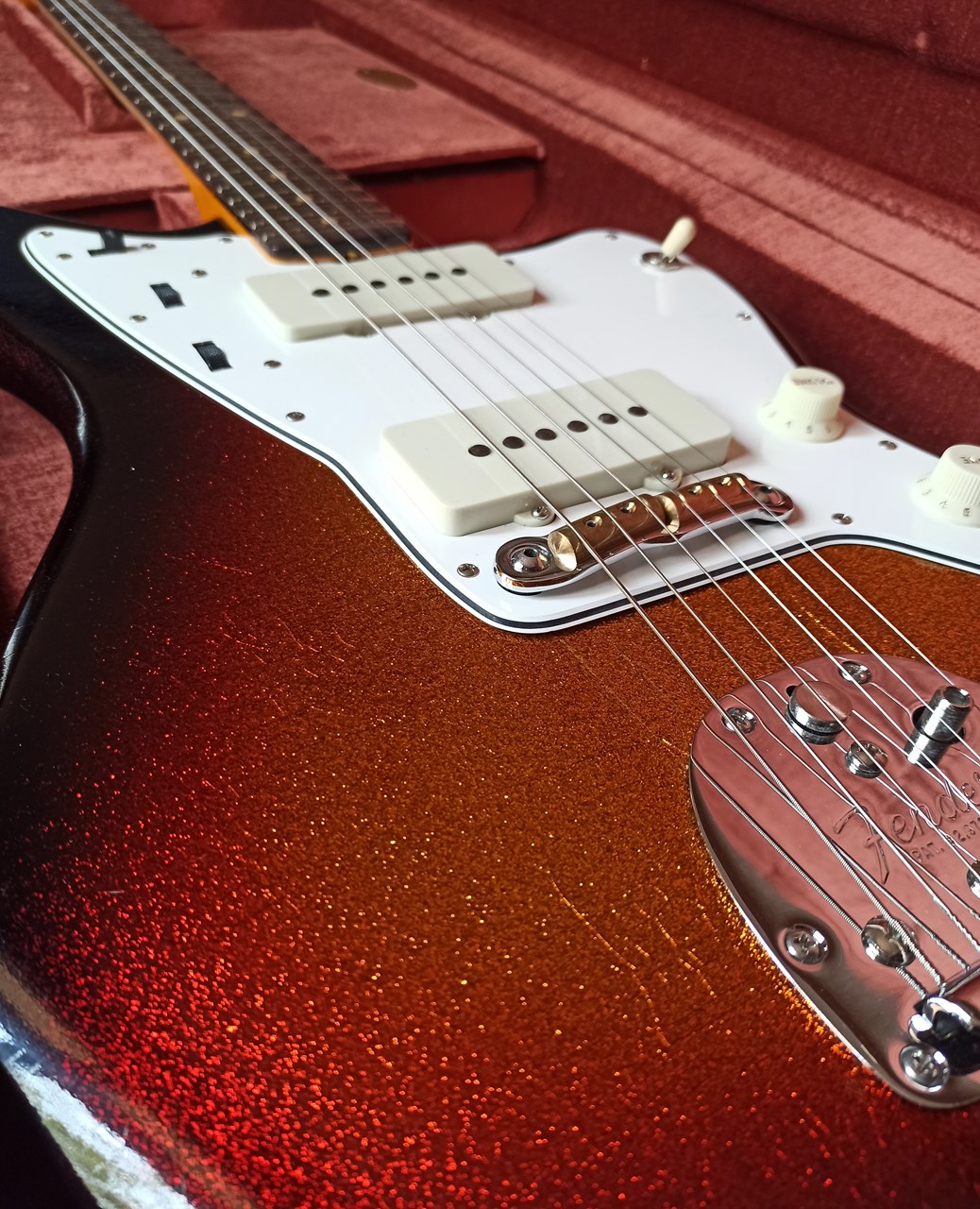 2026 Fender Custom Shop Jazzmaster Relic Aged 3-Color Sparkle Sunburst - Thumbnail 4