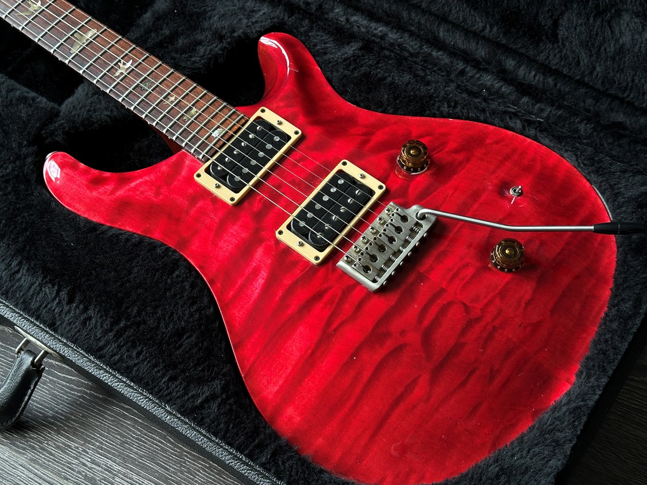 1987 PRS Custom 24 "Pre-Factory" Quilt Maple Brazilian Rosewood Board & CITES - Thumbnail 6